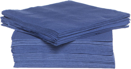 Hyggelige trendy hyggelige trendy servietter - mørkeblå - 40x - 38 x 38 cm - borddekoration - papir - luksuskvalitet