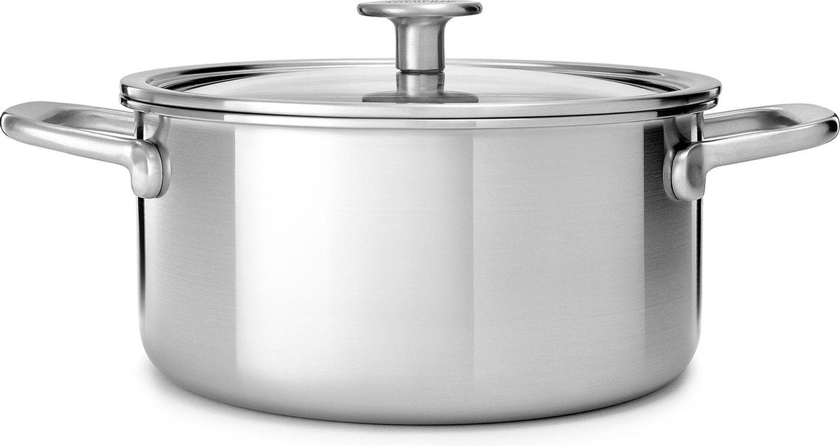 Kitchenaid flerlags gryde i rustfrit stål - ø24 cm - 4,9l - induktion - pfas-fri