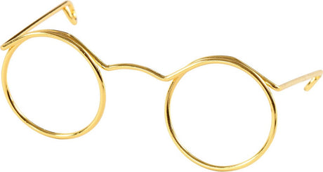 Creativ firmabriller, b: 50 mm, hulstørrelse 17 mm, guld, 10 stk. 1 æske