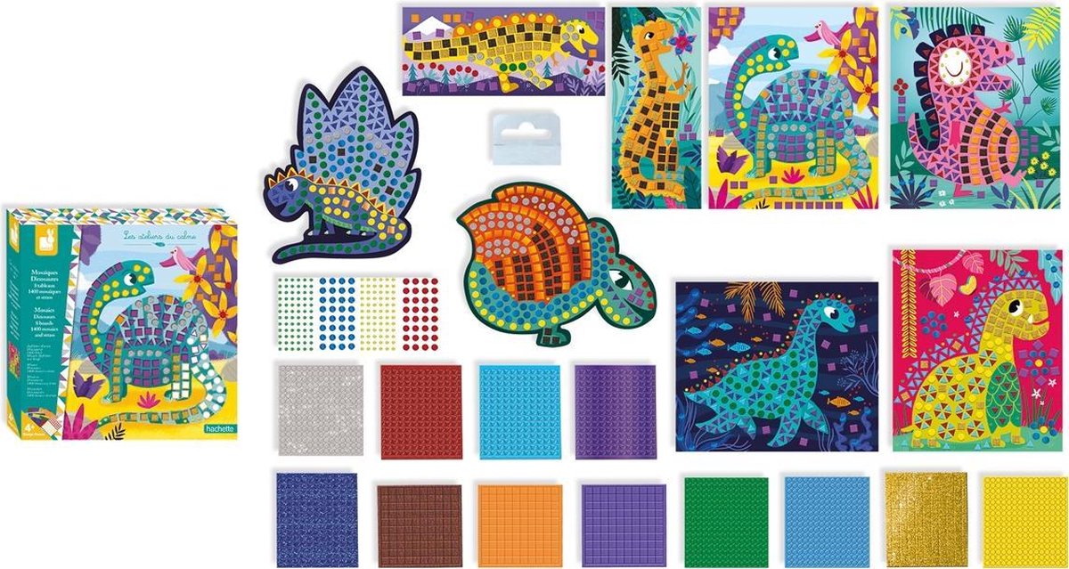 Janod - les ateliers du calme - mosaik dinosaur