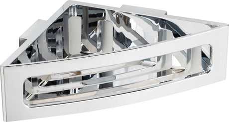 Wenko turbo-loc bralia hjørnestativ krom 35x9cm - bruseholder - brusekurv - montering uden boring - selvklæbende