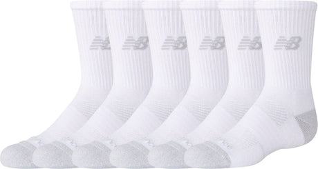 New balance active crew socks 3 pack unisex sportsokken - white 38-42