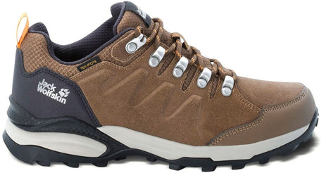 Jack wolfskin refugio texapore lav med vandresko til kvinder - brun abrikos - størrelse 41
