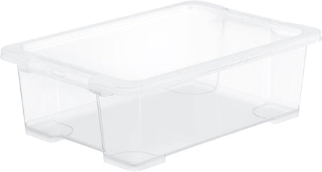 Rotho core basis opbevaringsboks - sæt med 4 - stabelbar - 30 ltr