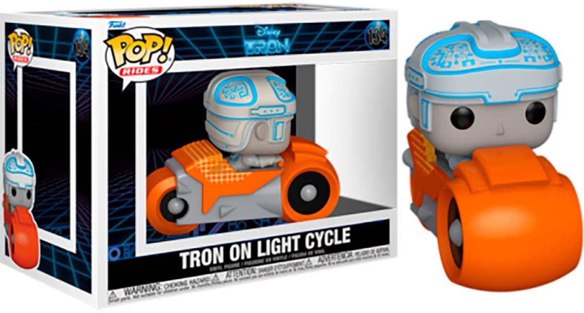 Funko tron ​​tron ​​på lys cyklus (pop! rides deluxe) vinyl figur 134 unisex pop! - neutral - standard