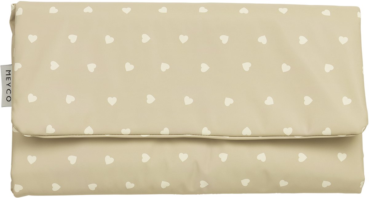 Meyco baby sweet heart puslemåtte - sand blødt sand