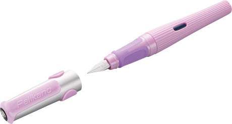 Pelikan fyldepen o struktur - højrehåndet - pink