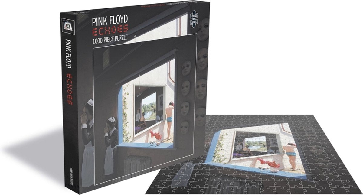 Plasthoved pink floyd - ekkoer (1000 puslespilsbrikker)