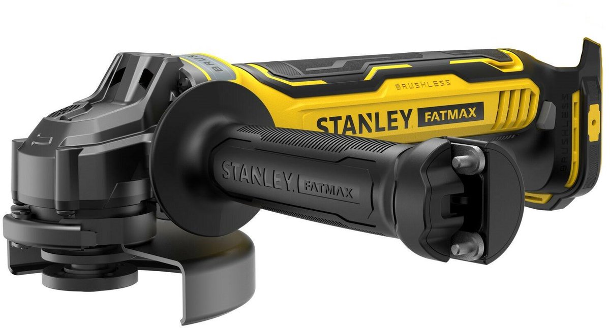 Stanley sfmcg700b fatmax® v20 accu haakse slijper 125mm brushless 18v basic body