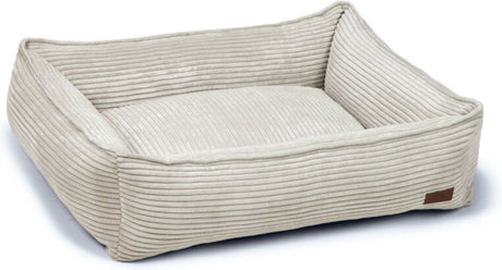 Designet af lotte ribbet - hundeseng - lysegrå - 80x70x22 cm