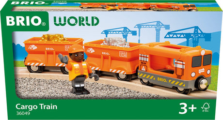 Ravensburger Brio - 36049 godstog | legetøjstog med guld og sølv læs til børn fra 3 år