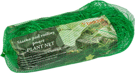 Bradas plantenet 2 x 20 m til haven - plantenet - mesh 17x15cm - støttenet - grøn