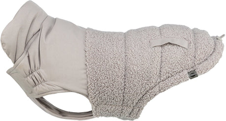 Trixie hundefrakke - grå 30 cm - varm polyester, justerbar brystklap, moderigtige dekorative lommer