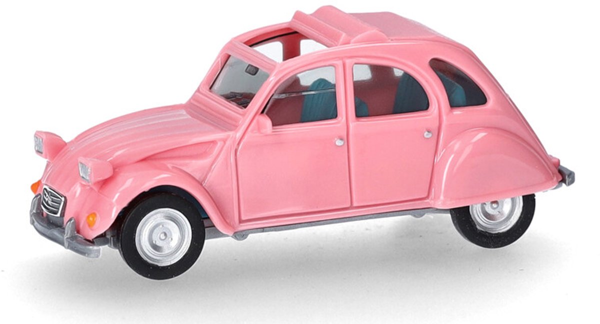 Herpa citron 2cv faltdach åben, pink