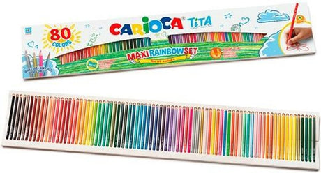 Carioca farveblyanter tita multicolour 80 dele