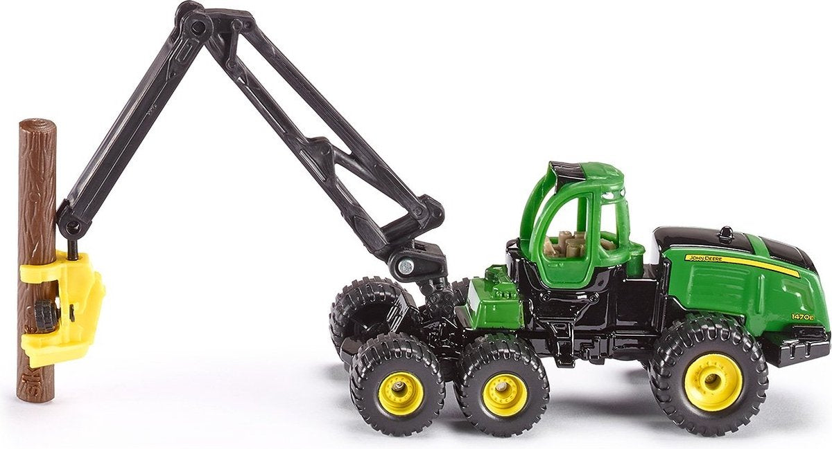 Siku 1652, John Deere mejetærsker med træstammer, metal og plast