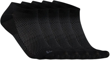 Craft aktive footies 5-pack unisex sportsstrømper - sorte