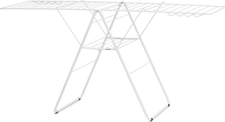 Brabantia hangon tørrestativ 25m - sammenfoldelig vaskestativ - hvid