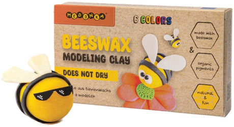 Medenka ® bivoks modellering ler – 240 g – naturligt miljøvenligt ler – blødt og genanvendeligt lege ler til kreativ leg – håndlavet af ren bivoks
