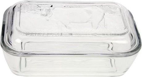 Luminarc botervloot vaca wit glas (17 x 7 cm)