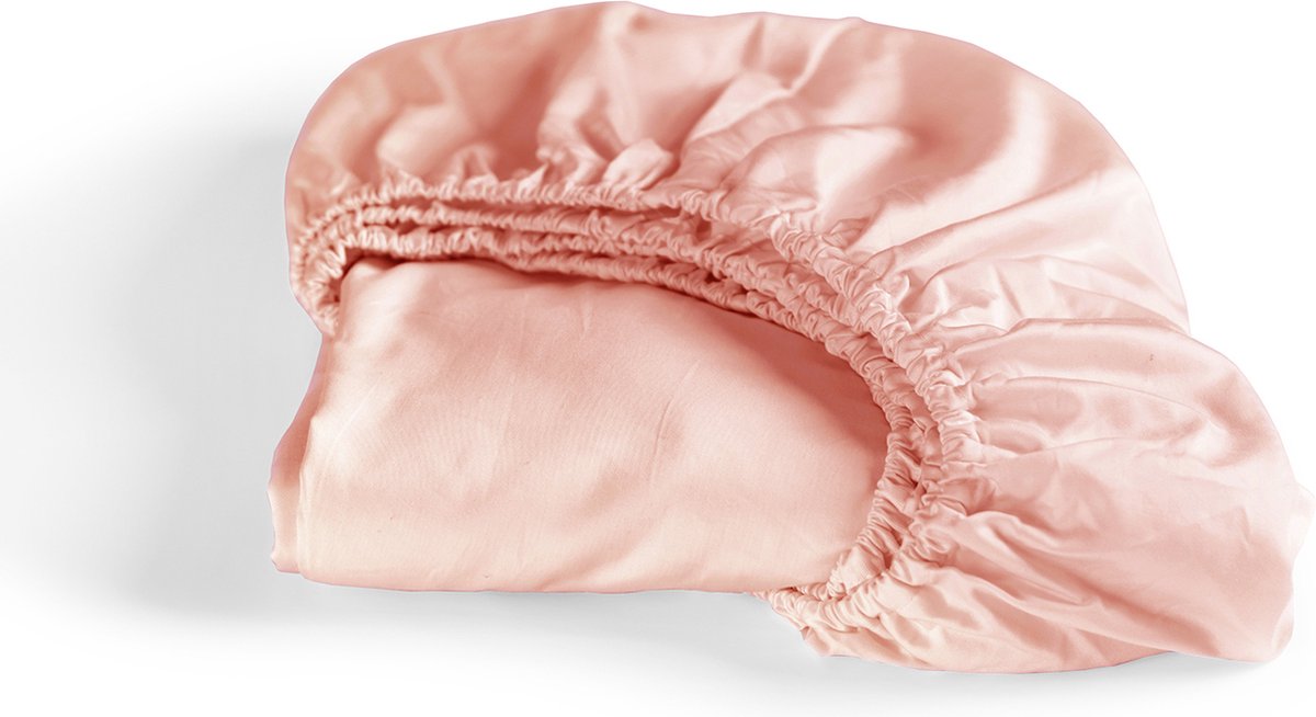 Cinderella - sundays - hoeslaken - tot 25 cm matrashoogte matrashoogte - satijn - 200x210 cm - soft terra