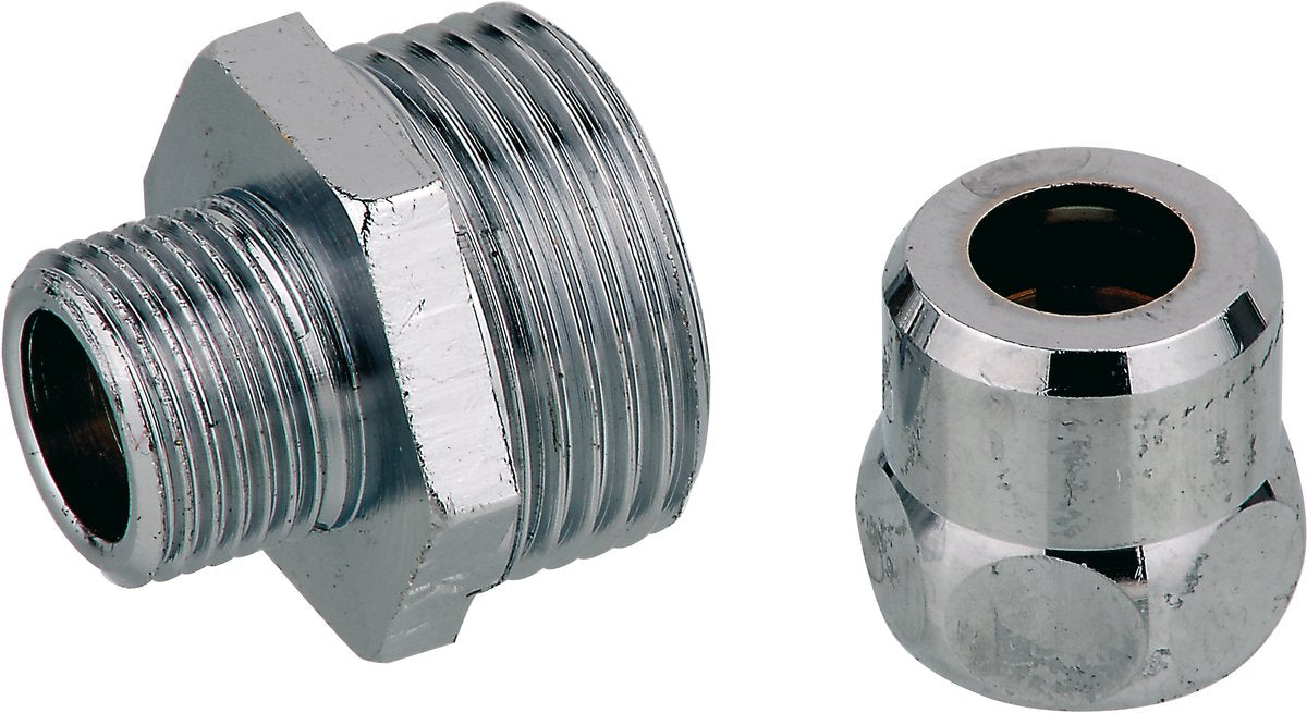 Kirchhoff ms kompressionsnippel - krom - 3 4 han x 10 mmq