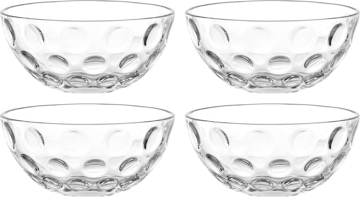 Leonardo cucina optisk skål 14cm - sæt 4
