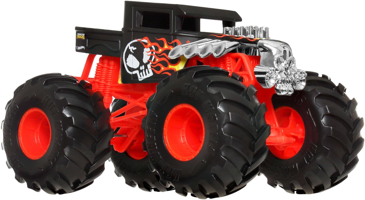 Hot wheels store monster trucks - bone shaker