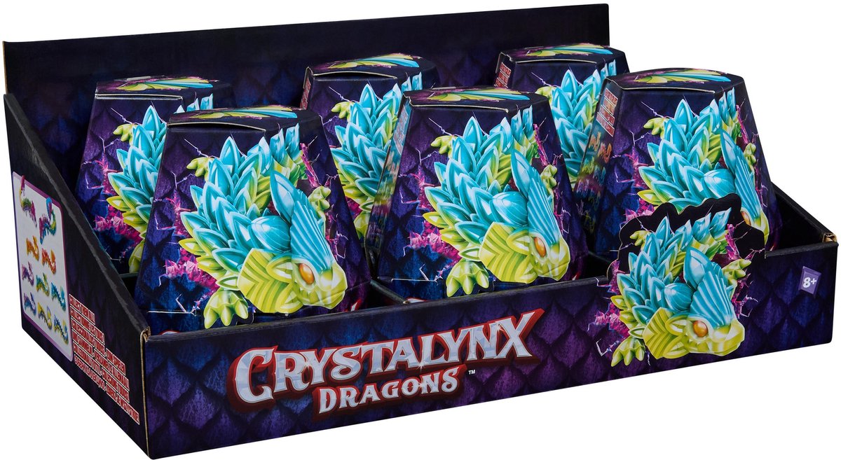 Crystalynx spin master drage legetøjsfigur krystal lynx 23 cm mini actionfigur.