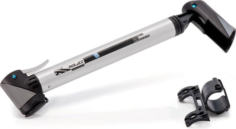 XLC PU-R03 racer mini cykelpumpe - aluminium - sort sølv