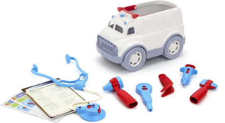 Bigjigs legetøj ambulance læge legesæt - grønt legetøj