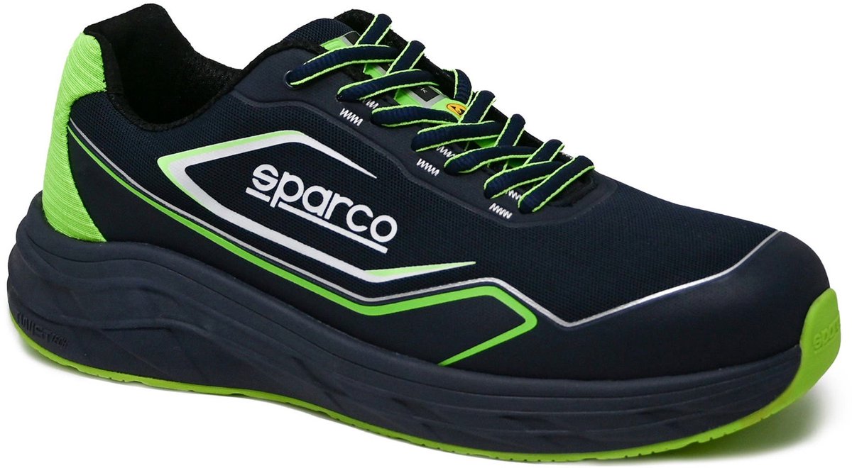 Sparco arbejdssko s1ps esd - impulse want - marineblå grøn — blå — 43