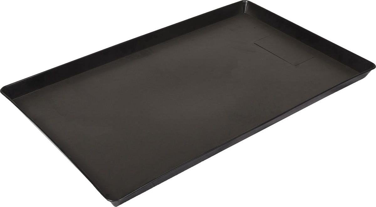 Flamingo erstatningsskuffe til hundekasse – skuffe ebo, keo, mezo, nyo – l 56,5 x 89,5 x 2,5 cm – plastkasseskuffe sort