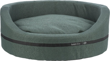 Trixie - hundeseng city style - oval - mørkegrøn - 65x55 cm