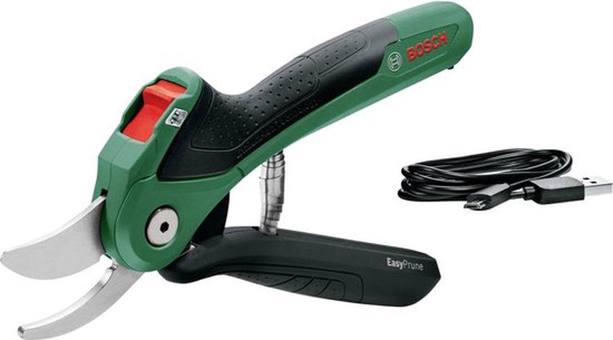 Bosch easyprune batteri beskæresaks - med 3,6 V batteri og USB oplader