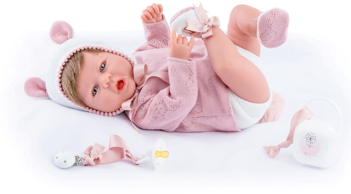 Marina pau marina - pau dukke martina teddy estuche 45cm - legetøjsdukke flerfarvet.