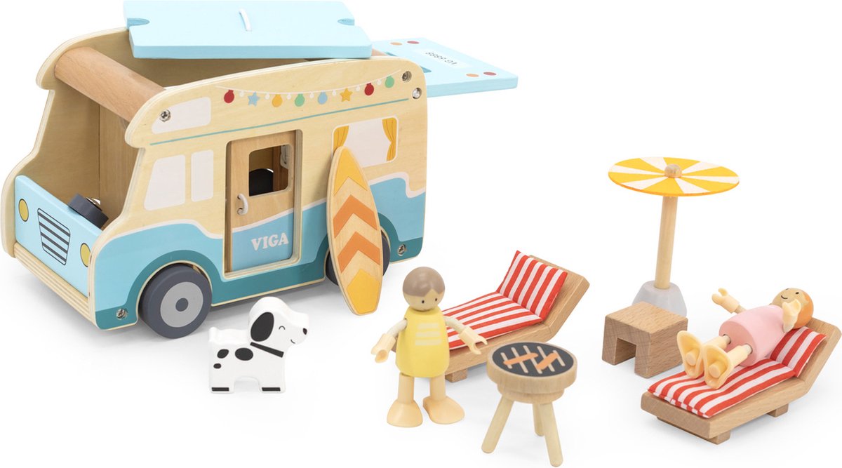 Viga camper fra legesæt i træ (3y+)