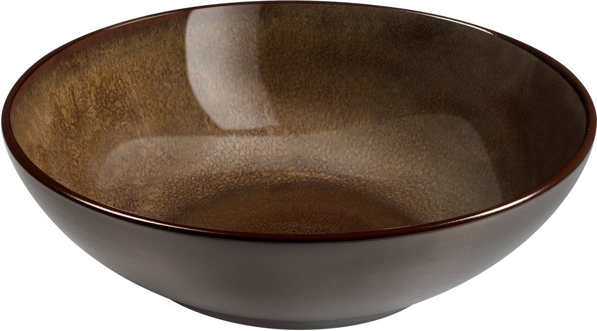Medard de noblat - følelse af bronze - salat- og pastatallerken 18 cm - 6 stykker - stentøj