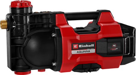 Einhell batteri havepumpe aquinna 36 34 li solo - power x-change - 36 v li-ion - 3400 l h - max. hoved: 37 m - eco boost mode - overbelastning og frostbeskyttelse - ekskl. batteri og oplader