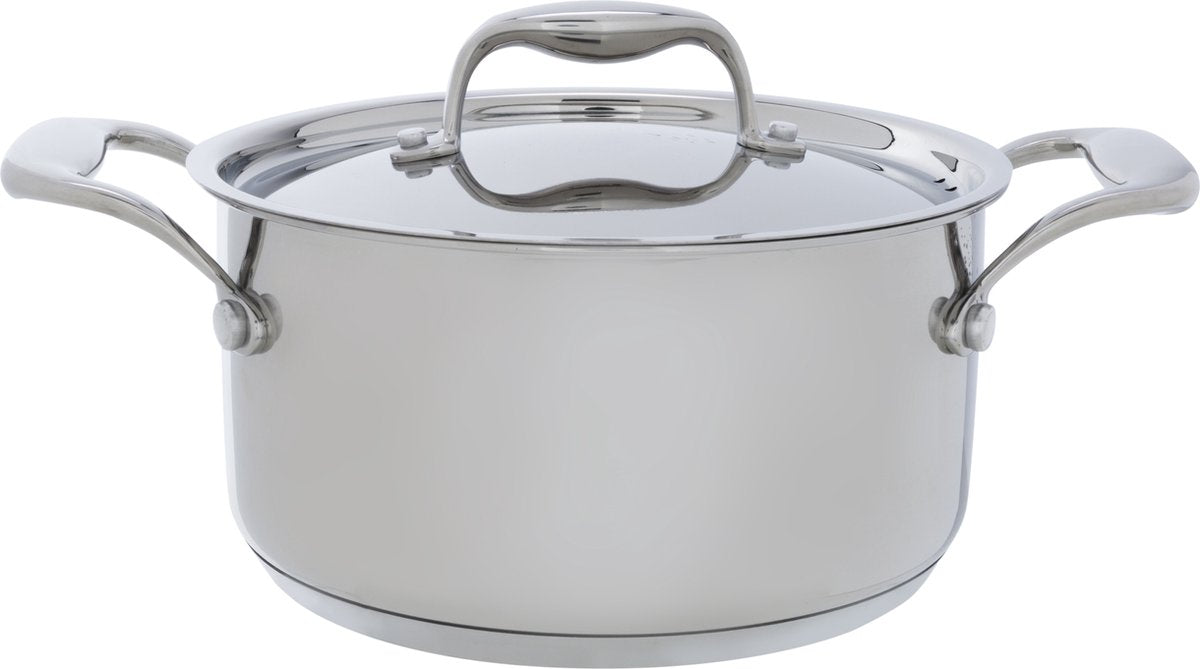 Hyggelig trendy klassisk kogepande - rustfrit stål - ø 24cm - 5l43