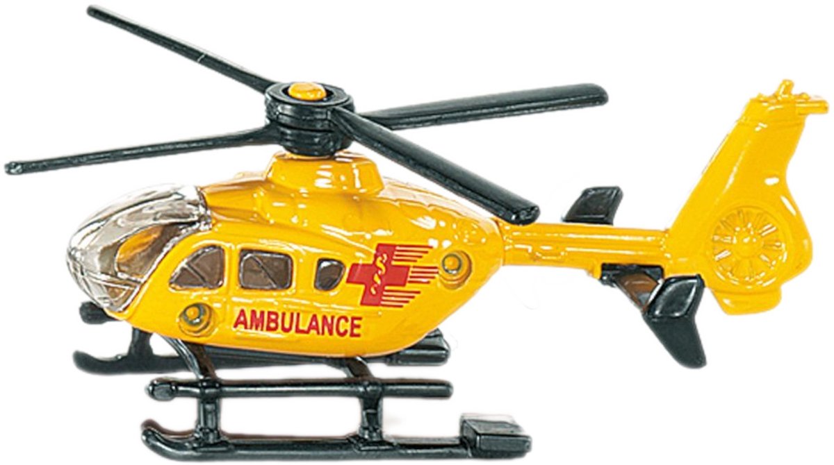 Siku 0856, ambulance helikopter legetøj, metal plast