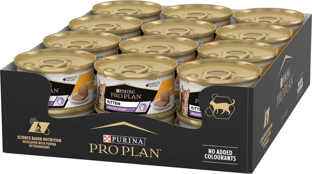 Pro plan killingemousse - våd kattefoder - kylling - 24 x 85g