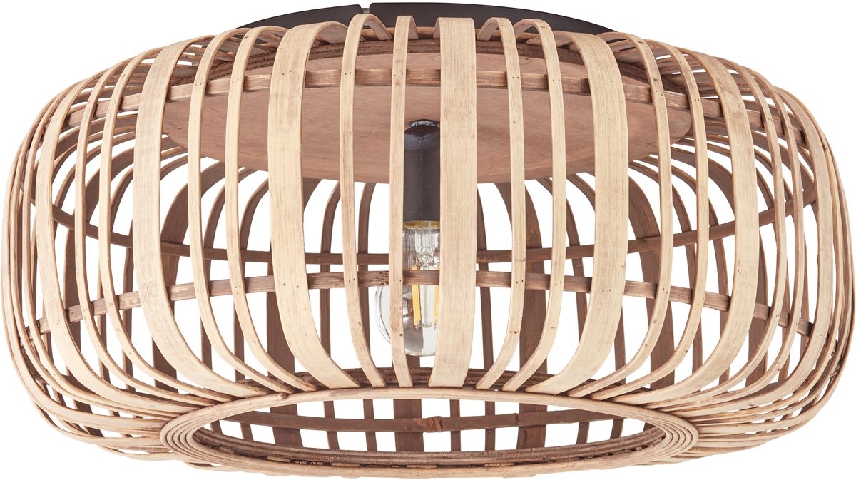 Brilliant woodrow - loftslampe - e27 max 1x40w - brun