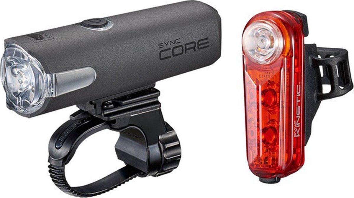 Cateye syncore + syncinetisk cykellyssæt - bluetooth - LED