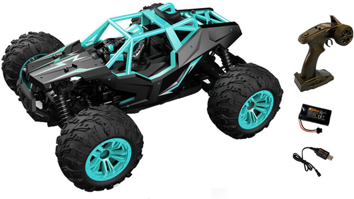 Df-modeller df-fun-racer 1:14 4wd klar til at køre (rtr), tyrkis