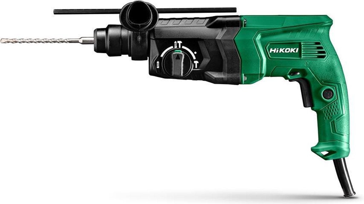Hikoki dh24ph2wsz sds-plus borehammer i kasse - 24mm - 730w - 2,7 år
