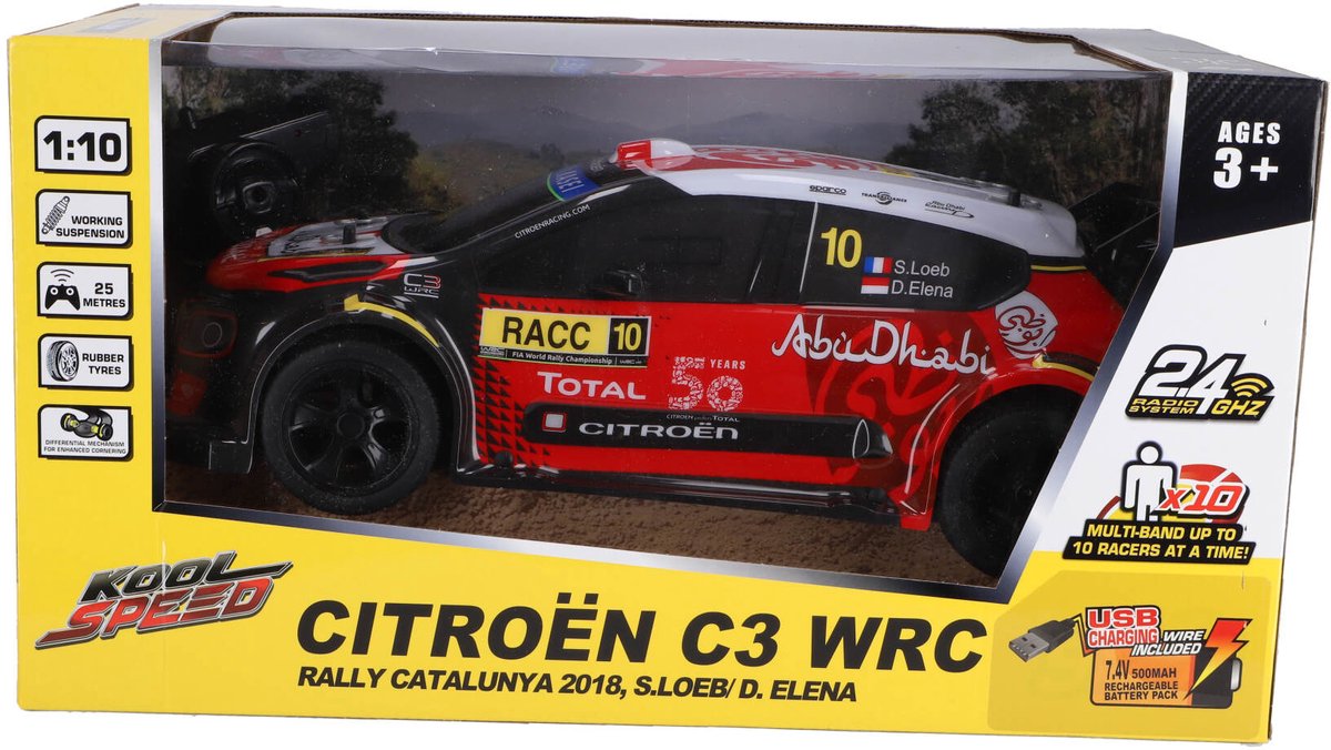 Kool Speed Citroën - radiostyret bil - 1:10 skala - 2,4g wrc
