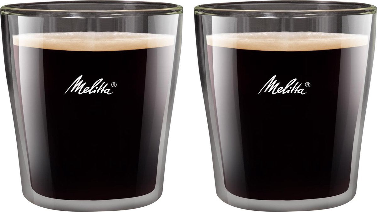 Melitta dobbeltvæggede espressoglas (sæt 2 stk.)