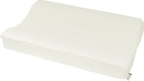 Meyco baby uni aankleedkussenhoes - pre-washed hydrofiel - offwhite - 50x70cm