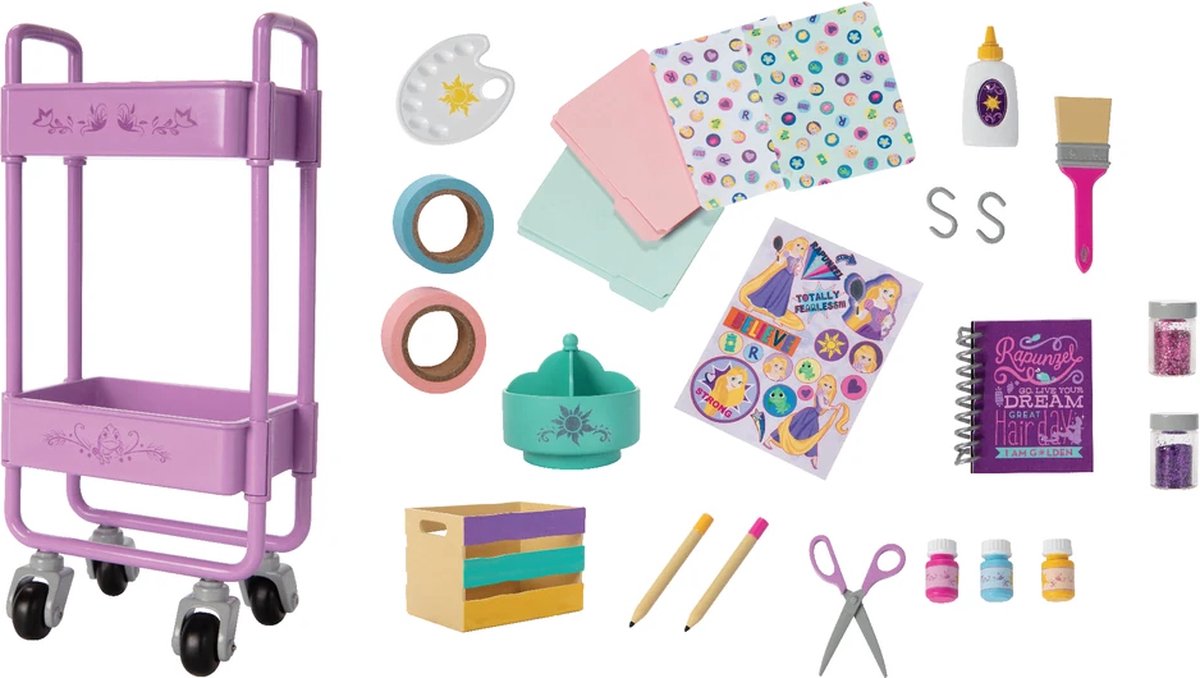 Jakks Disney Ily 45cm delux rapunzel tilbehørssæt